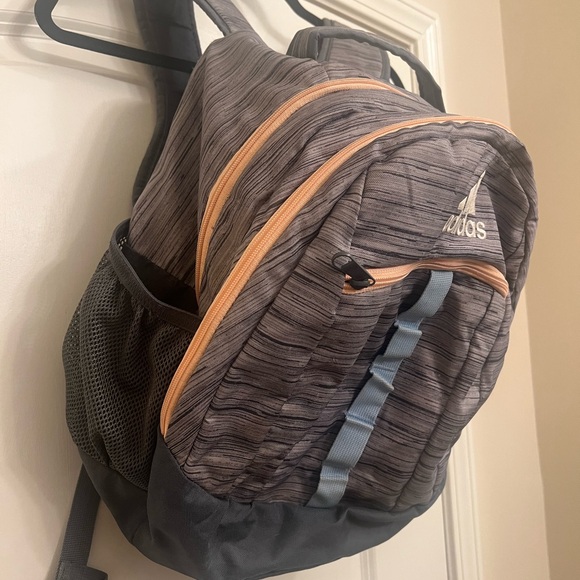 Adidas Gray and Peach Backpack - Picture 3 of 3